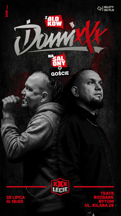 Plakat wydarzenia:   koncert urodzinowy DomiXa 