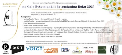 Plakat wydarzenia: Gala Bytomianki i Bytomianina Roku 2025